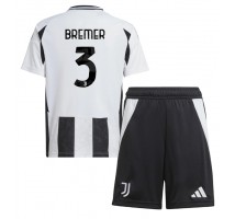 Juventus Gleison Bremer #3 Koszulka Podstawowa dzieci 2024-25 Krótki Rękaw (+ krótkie spodenki)